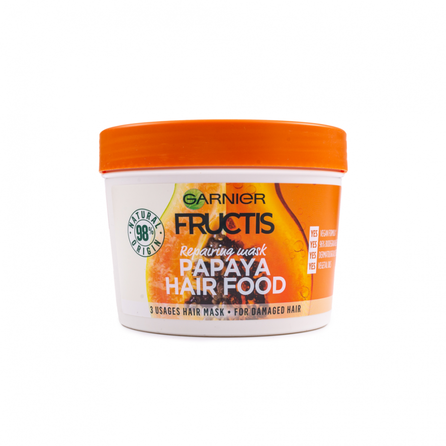Garnier – Fructis Papaya HairFood 3 in 1 regeneráló maszk 390 ml
