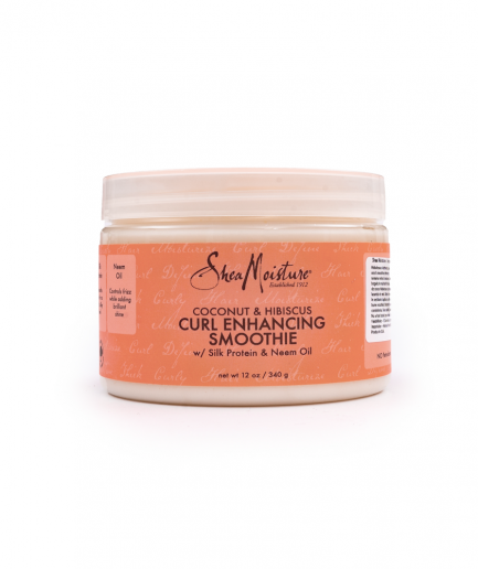Shea Moisture – Smoothie a göndör fürtök kihangsúlyozására kókusszal és hibiszkusszal 340 g