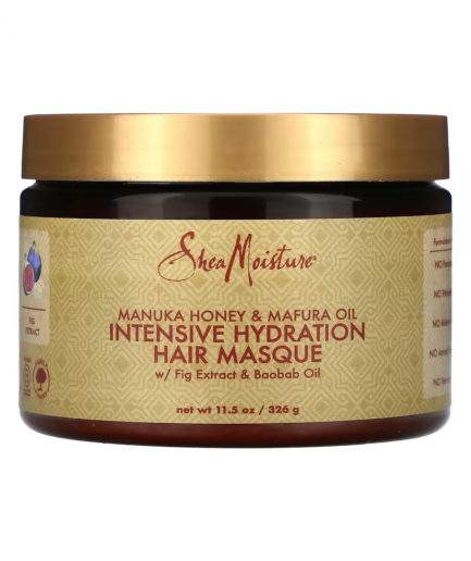 Shea Moisture – Manuka Honey & Mafura Oil Intensive Hydration Hair Masque, intenzíven hidratáló pakolás 326 g