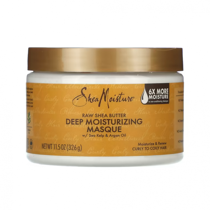 Shea Moisture Raw Shea Butter kezelő mélyhidratáló pakolás Shea vajjal 355 g
