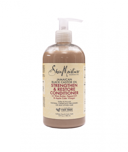 Shea Moisture – Erősítő és restukturáló balzsam Jamaica-i ricinus olajjal 384 ml