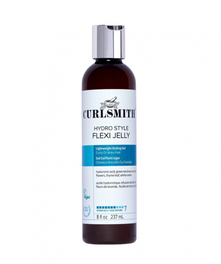 Curlsmith Hydro Style Flexi Jelly Könnyű hajzselé a hullámok és göndör fürtök definiálására közepes tartással 237 ml
