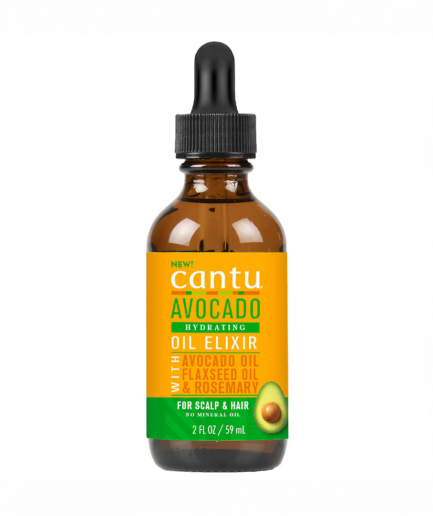 Cantu Avocado - Hydrating Oil Elixir, avokádó, len és rozmaring olaj fejbőrre és hajra 59 ml
