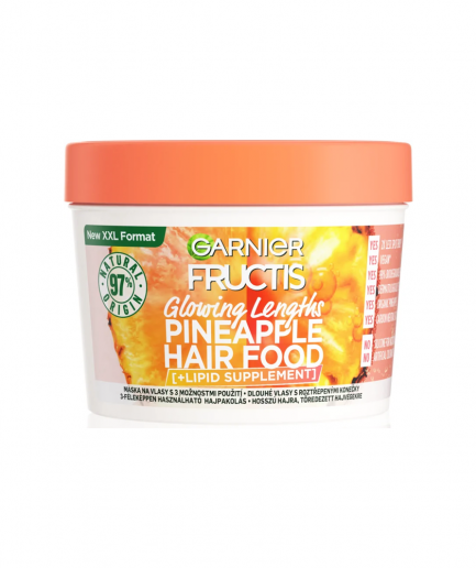 Garnier Fructis - Pineaple Hair Food pakolás töredezett hajvégekre 3 az 1-ben 400 ml
