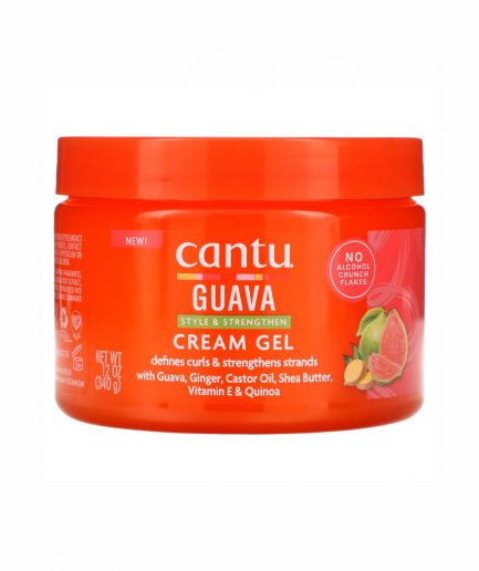 Cantu Guava & Ginger - Style & Strengthen Cream Gel, krém zselé göndör hajra 340 g