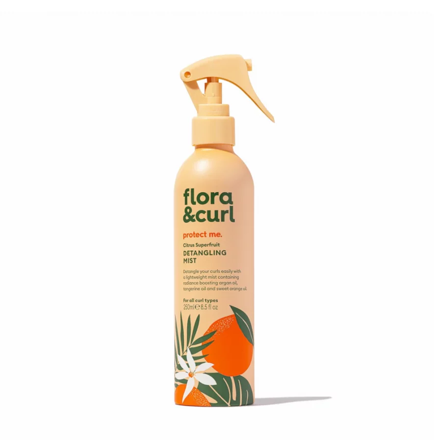 Flora & Curl Citrus Superfruit Detangling Mist, spray a haj kifésülésére 250 ml