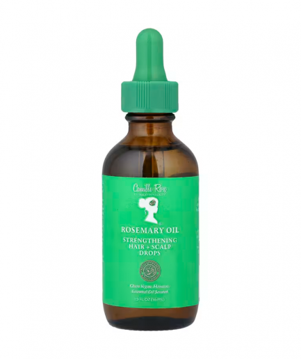 Camille Rose Rosemary Oil Strengthening Hair & Scalp Drops, erősítő olaj hajra és fejbőrre rozmaring olajjal 56 ml