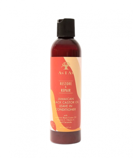 As I Am Restore & Repair Jamaican Black Castor Oil Leave In Conditioner, javító öblítés nélküli balzsam 237 ml