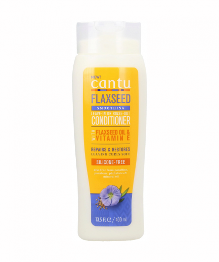 Cantu Flaxseed – Smoothing Leave In/Rinse Out Conditioner, simító ki/nem kiöblítendő balzsam 400 ml