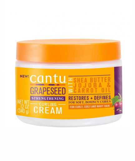 Cantu Grapeseed – Strengthening Curling Cream, erősítő fürtformázó krém 340 g
