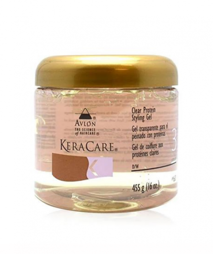 KeraCare – Clear Protein Styling Gel, hajzselé göndör hajra proteinnel 455 g