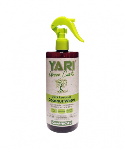Yari Green Curls Quick Re-styling Coconut Water, kókuszvizes permet göndör hajra 500 ml