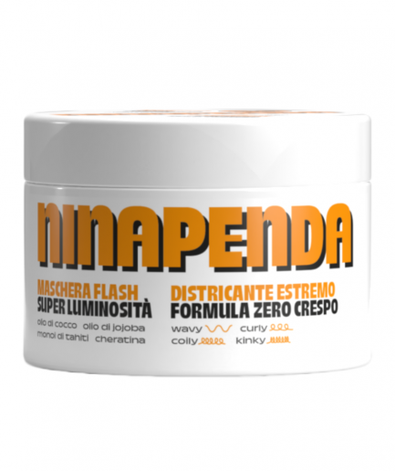 Ninapenda Maschera Flash, göndör hajra szöszösödés elleni és fényt adó hajpakolás 250 ml