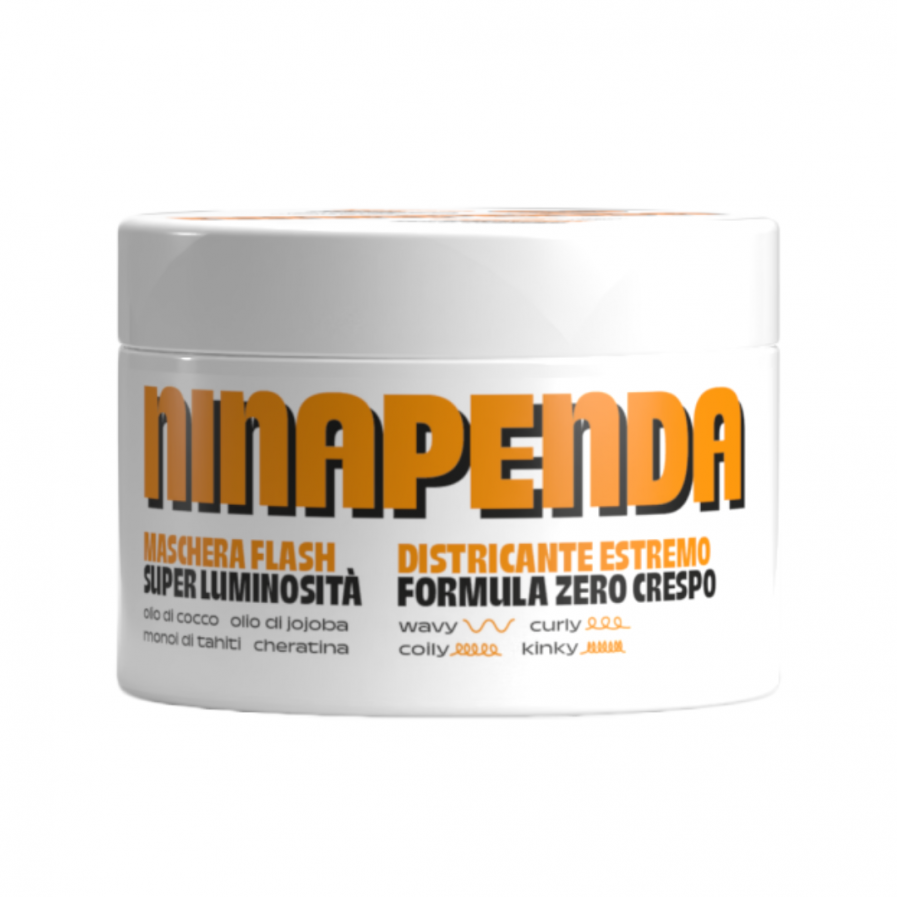 Ninapenda Maschera Flash, göndör hajra szöszösödés elleni és fényt adó hajpakolás 250 ml
