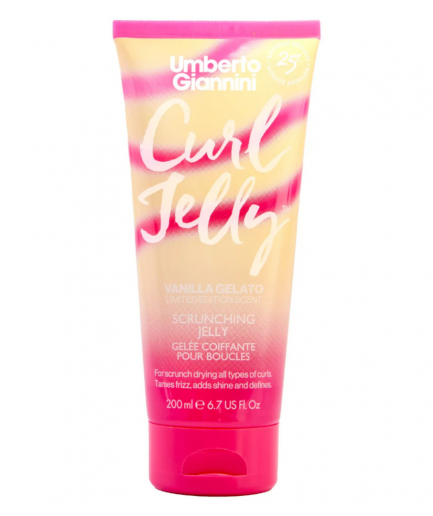 Umberto Giannini Curl Jelly Scrunching Jelly Limited Edition Vanilla Gelato, Göndör haj definiáló gél – Limitált kiadás 200 ml