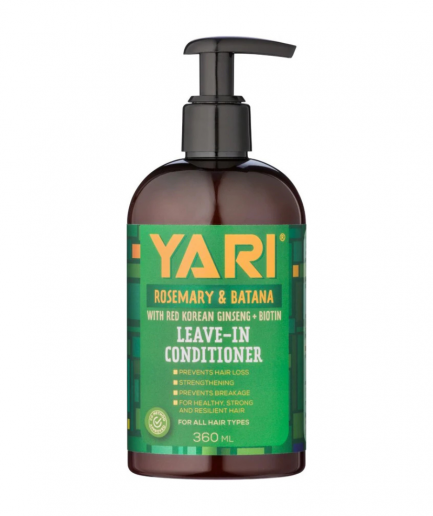 Yari Rosemary & Batana Leave-In Conditioner, Erősítő, öblítés nélküli balzsam hajhullás megelőzésére 360 ml