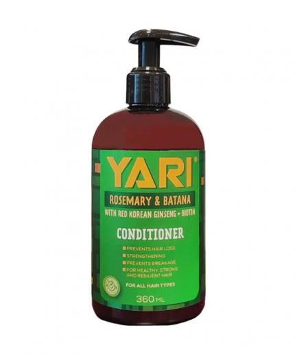 Yari Rosemary & Batana Conditioner, Erősítő hajbalzsam hajhullás megelőzésére 360 ml