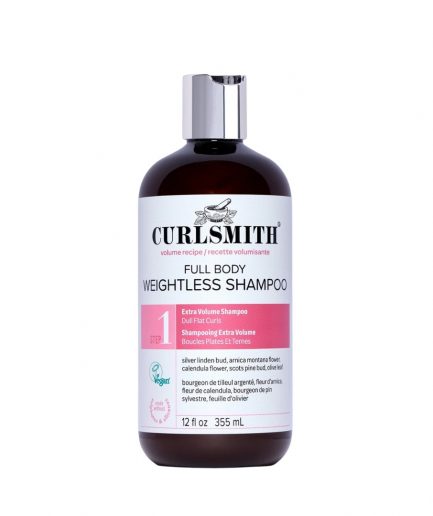 Curlsmith Full Body Weightless Shampoo, volumennövelő sampon 355 ml