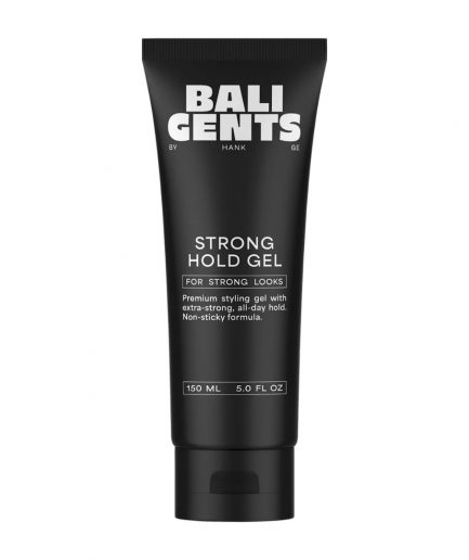 Bali Gents Strong Hold Gel, erős tartású hajformázó gél férfiaknak 150 ml