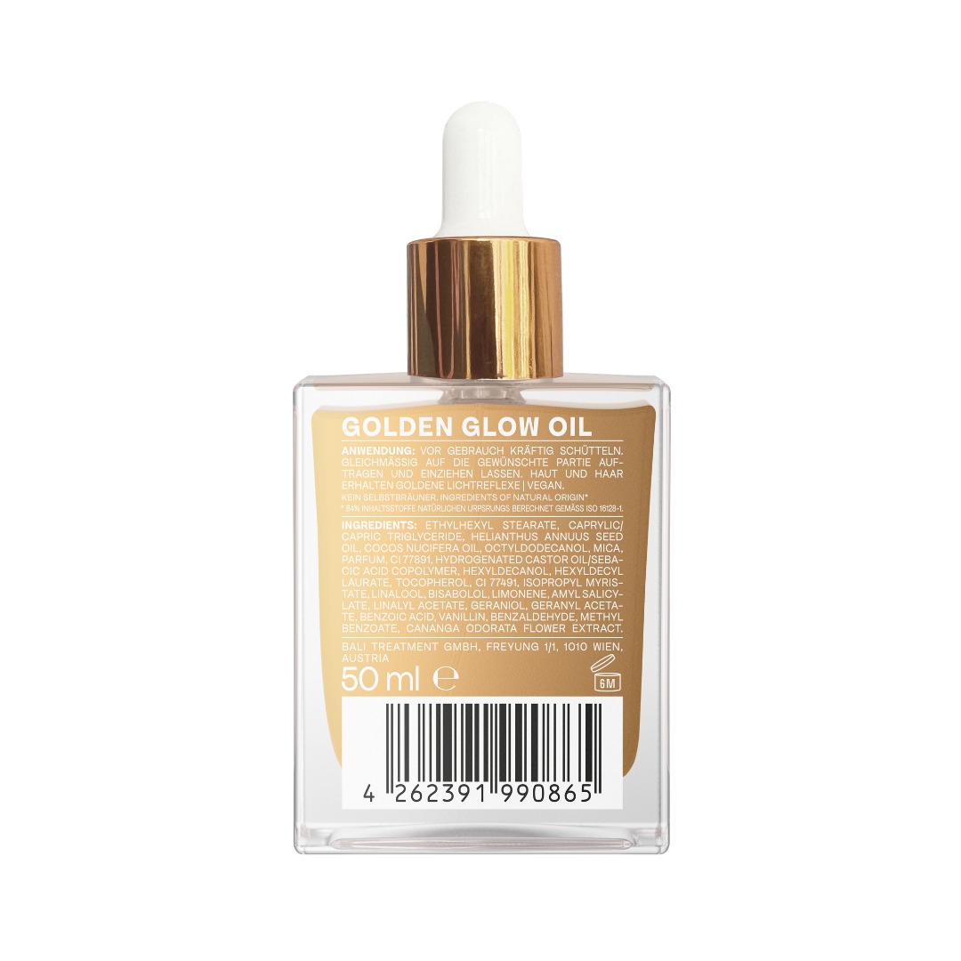 Bali Bronze Golden Glow Oil, aranyló highlighter olaj arcra, testre és hajra 50 ml