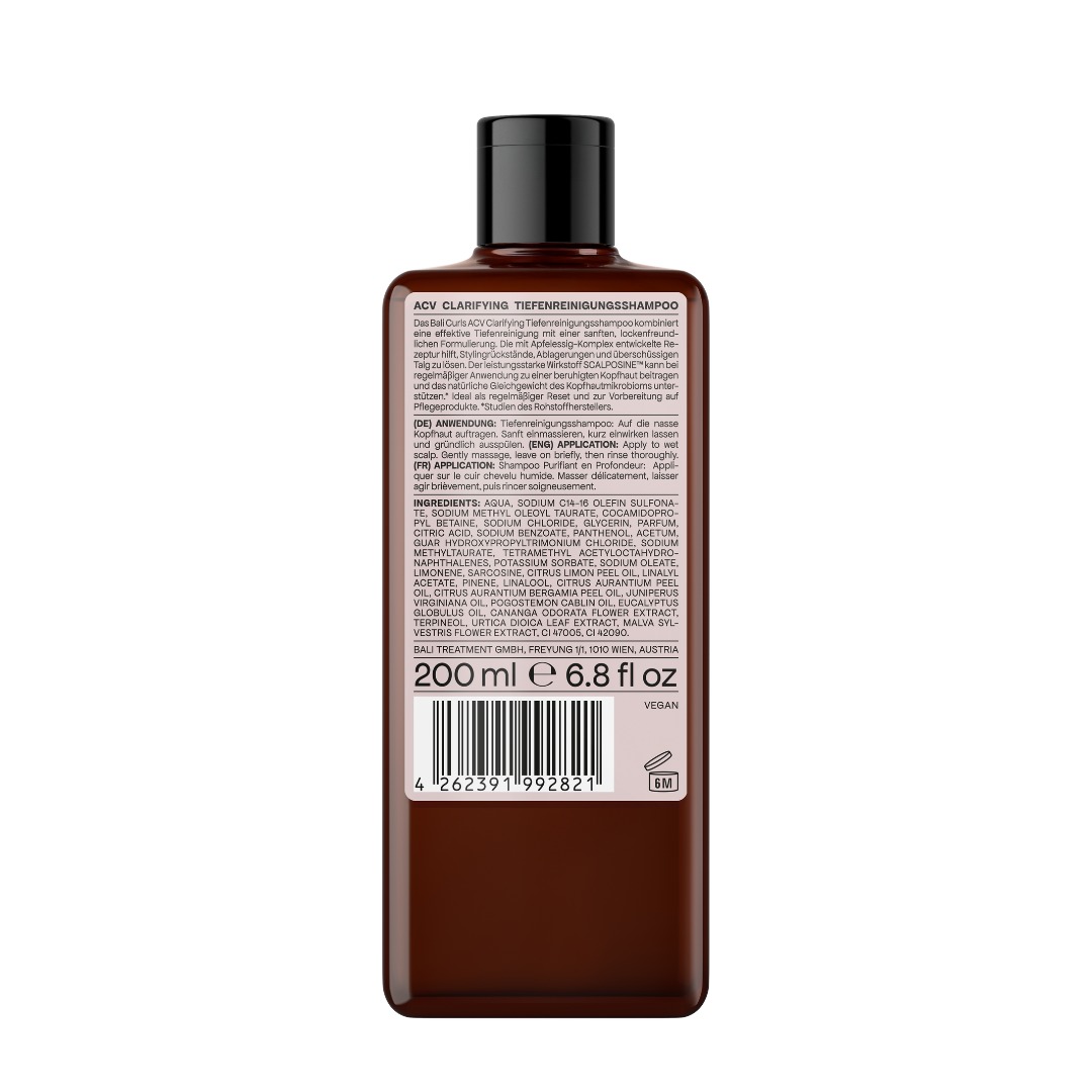 Bali Curls ACV Clarifying Shampoo, mélytisztító sampon 200 ml