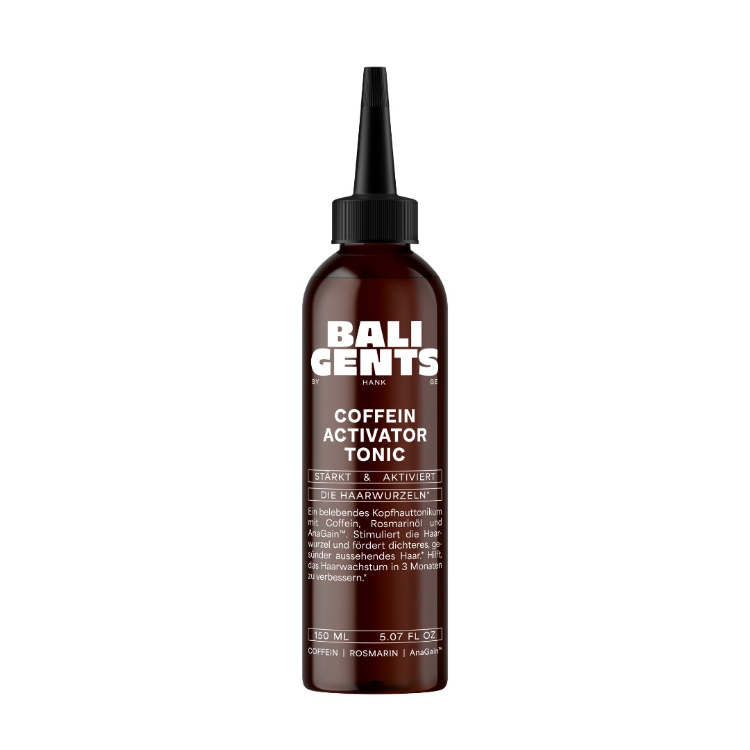 Bali Gents Coffein Activator Tonic, fejbőrtonik a hajnövekedés serkentésére és támogatására 150 ml Bali Gents Coffein Activator Tonic, fejbőrtonik a hajnövekedés serkentésére és támogatására 150 ml