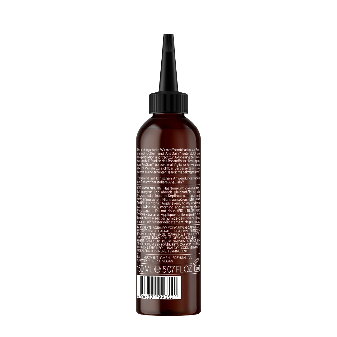 Bali Gents Coffein Activator Tonic, fejbőrtonik a hajnövekedés serkentésére és támogatására 150 ml