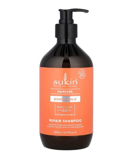 Sukin Bond Build Repair Shampoo, regeneráló sampon sérült hajra 500 ml