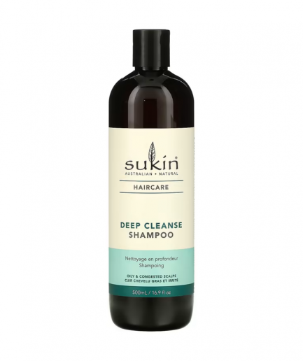 Sukin Deep Cleanse Shampoo, mélytisztító sampon 500 ml